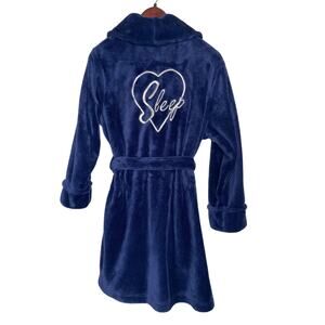 Sonoma plush “Sleep” blue night robe M